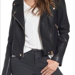 BLANK NYC Life Changer Moto Jacket Size L